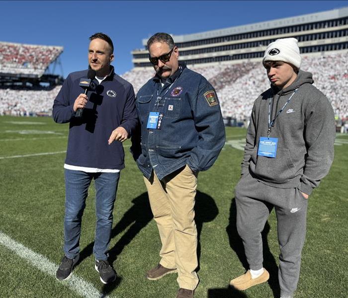 Hometown Hero Ander Prestia gets recognition at a Penn State game.